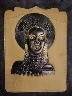 Black South African & Gold Touches Pouch