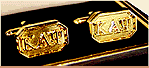 Kappa gold cufflinks