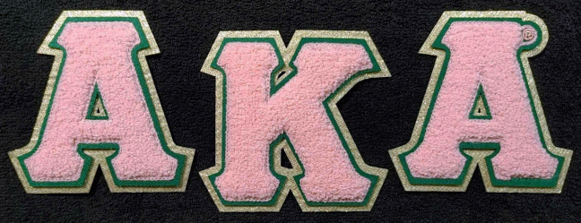 AKA Chenille Letters Patch