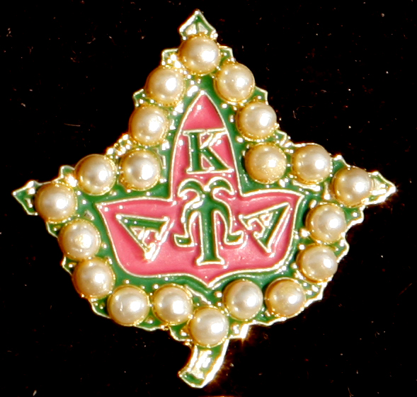 AKA Ivy Leaf Pearl Lapel Pin - CC
