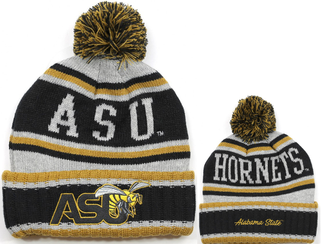 Alabama State Beanie with Puffball