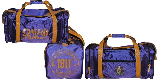 Omega Psi Phi Fraternity Travel Gym Duffel Bag