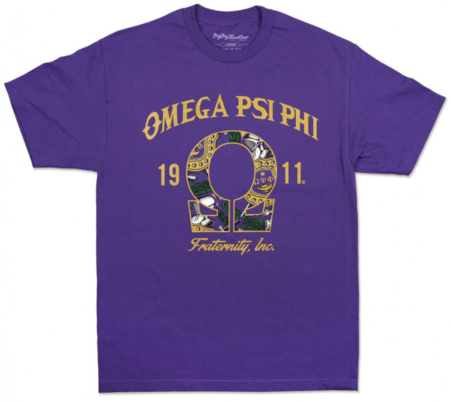 Omega Psi Phi Fraternity Graphic Tee.