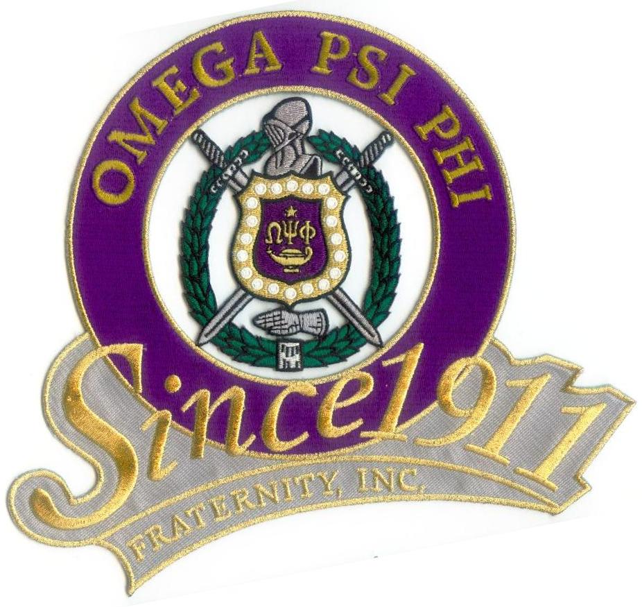 OMEGA PSI PHI Shield/Since 1911 Patch. omega psi phi jacket patches. 